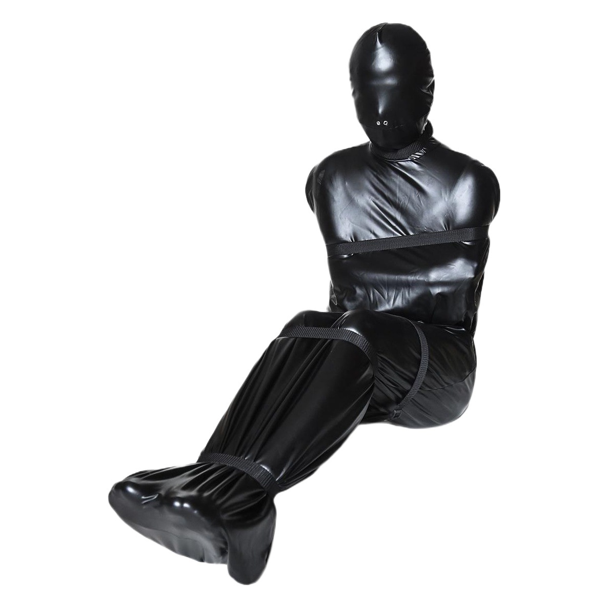 Juguetes para parejas, juguetes sexuales, lencería de charol, bodies de goma, artículos de bondage, sacos de dormir provocantes, envolturas corporales.