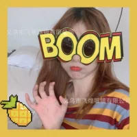 Фабричное прямое моделирование букв BOOM очки показывают лицо маленькая вечеринка забавные очки день рождения фото реквизит