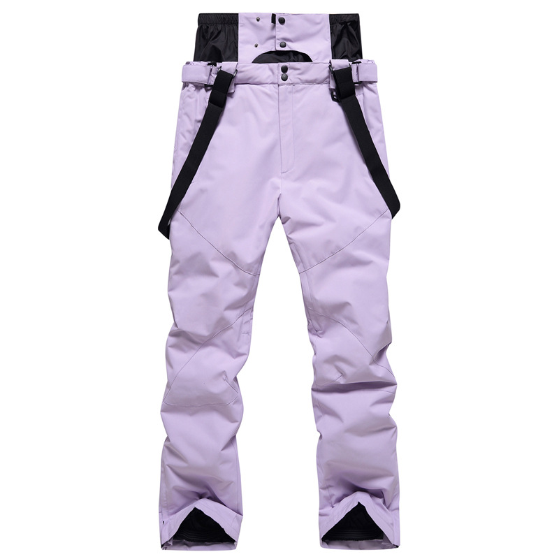 Pantalones de esquí para hombres y mujeres, talla grande, cálidos, de una sola tabla, de doble tabla, impermeables, a prueba de viento_voghion.com