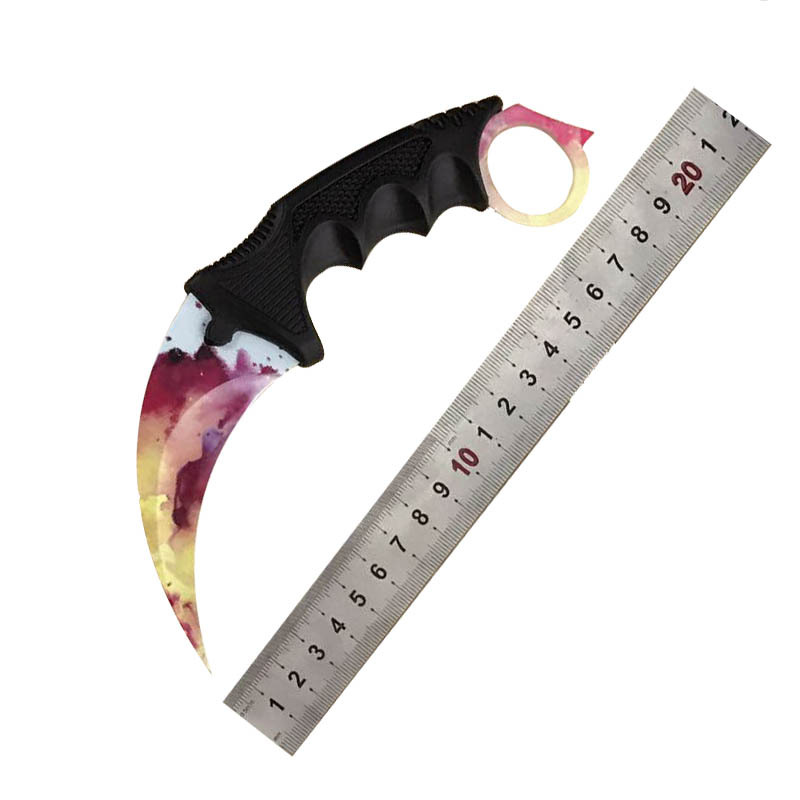 工厂批发 美国CSGO游戏武器同款练习爪刀 CS爪子刀游戏周边未开刃-阿里巴巴
