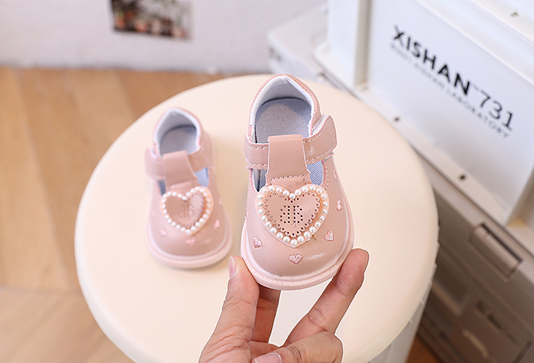 Scarpe da principessa in pelle per bambini piccoli, primavera e autunno, da 0 a 2 anni_voghion.com