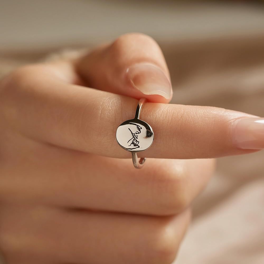 10, 5 Ring Size 1 Piece Quantity Sterling Silver Gesture Rings