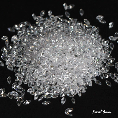 decorations jewelry wholesale, Dırnaq bəzəkləri - 36mm-transparent-horse-eye-zircon-50