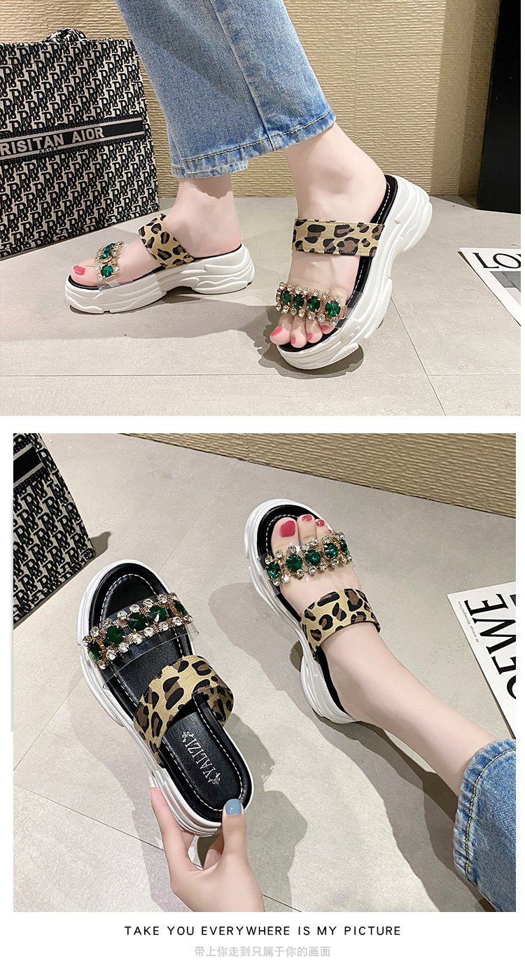 sponge cake sole rhinestone sandals  NSZSC61150