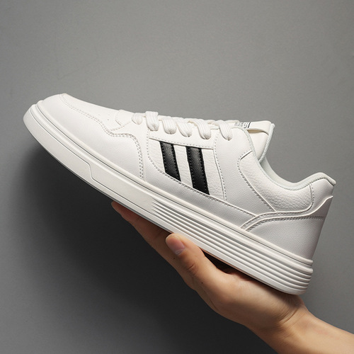 Men's Spring Breathable Low-Top White Shoes New Men's Casual Fashion Board Shoes Versatile Trendy Men's Shoes