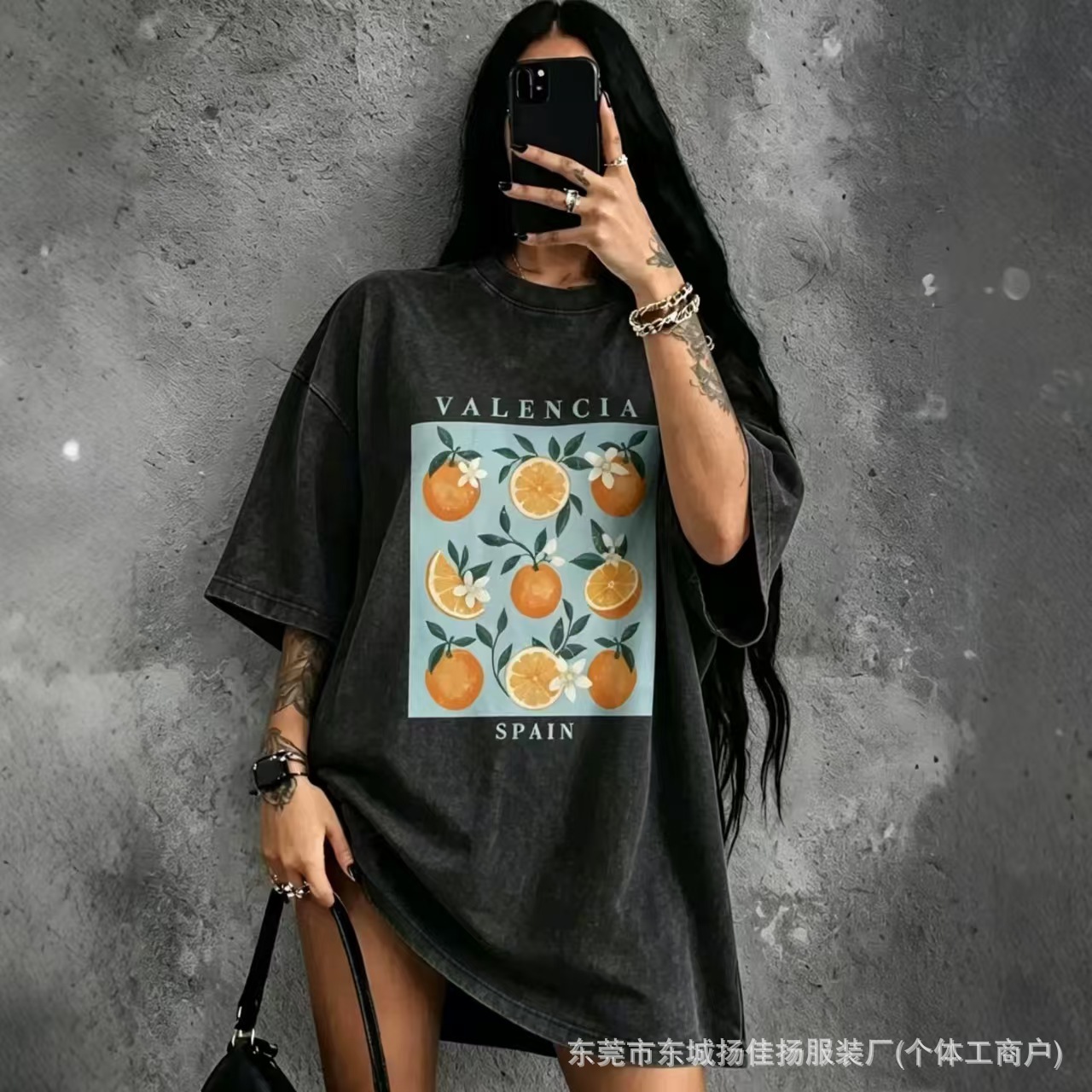 retro cute summer cotton T-shirt for leisure