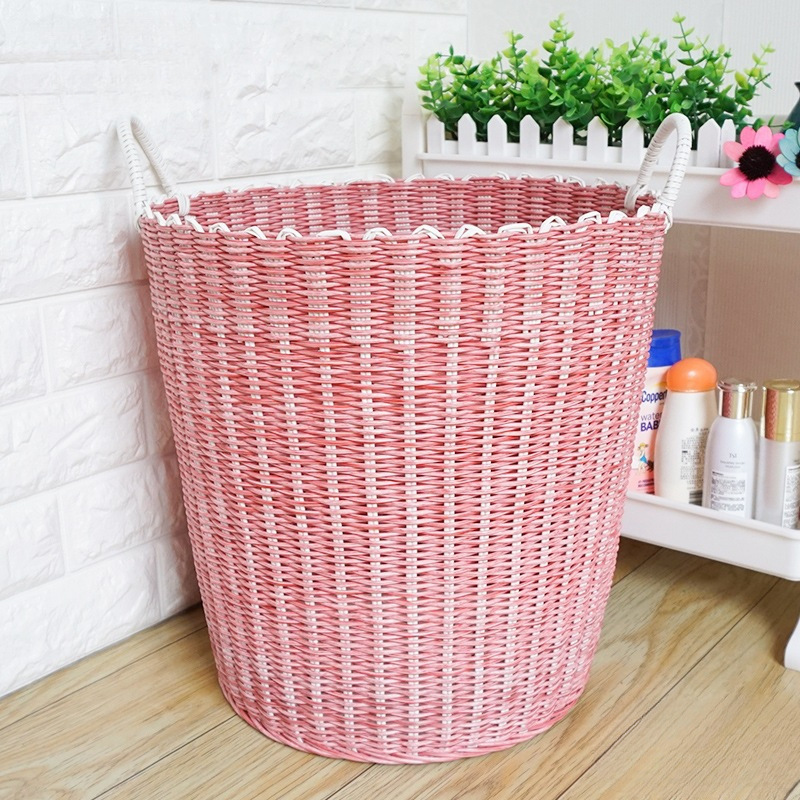 Dirty Clothes Basket Laundry Basket Large Capacity Doll Dirty Clothes Storage Basket Internet Celebrity Plush Toy Bucket for Home Use in the Bathroom