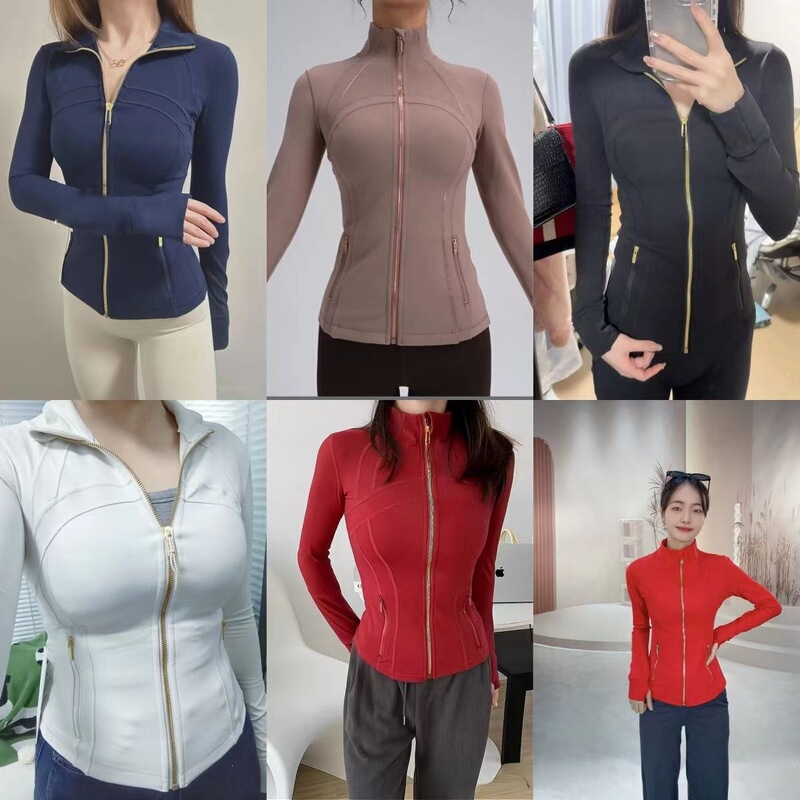 lulu Yarn vibration yoga jacket for women, tight-fitting long-sleeve sports running quick-dry jacket lulu Yarn vibration yoga jacket for women, tight-fitting long-sleeve sports running quick-dry jacket