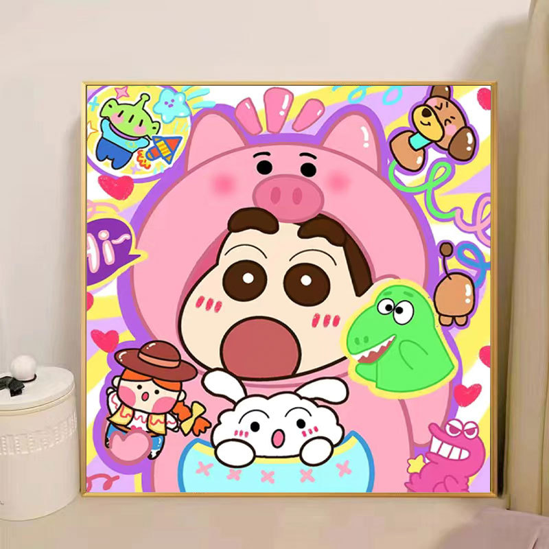 W048 / 20*20cm 후면 패널+페인트+브러시