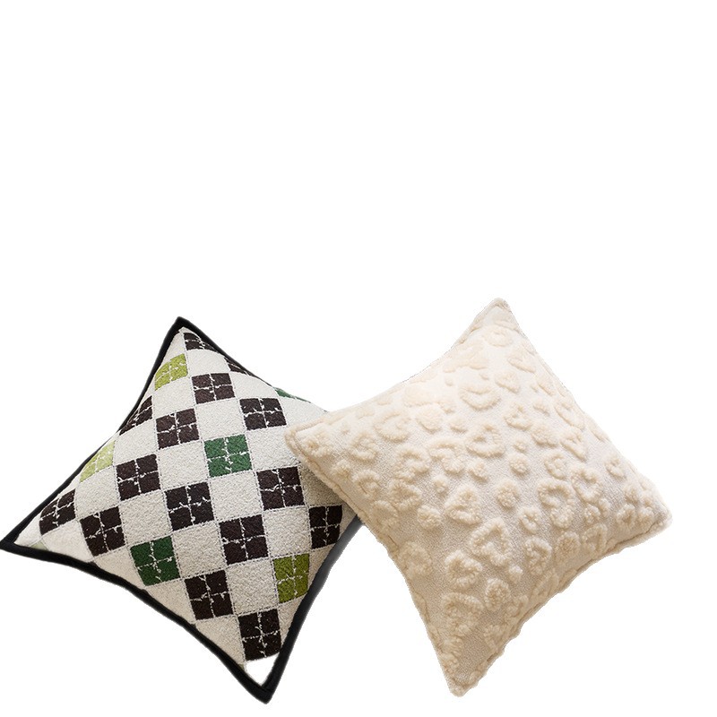 Moderno y simple ins ventana flotante sofá almohada de peluche almohada de cama escandinava de lujo