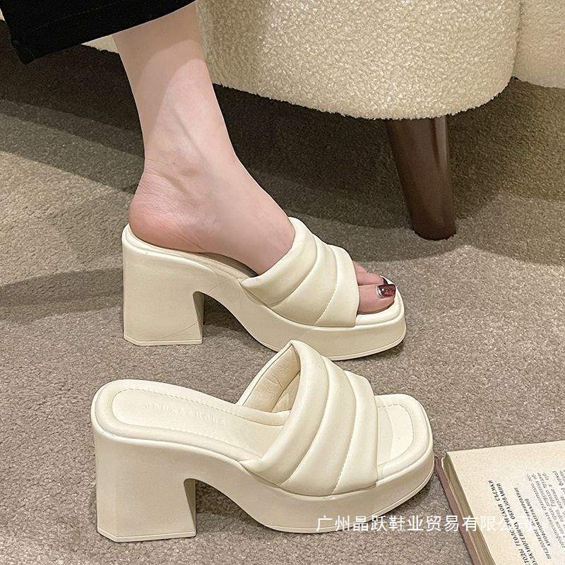 Wedge Versatile Sandals for Women, Thick Heel, Summer New Waterproof Platform, Fashionable Outer Wear Flip-Flops Sandals Wedge Versatile Sandals for Women, Thick Heel, Summer New Waterproof Platform, Fashionable Outer Wear Flip-Flops Sandals