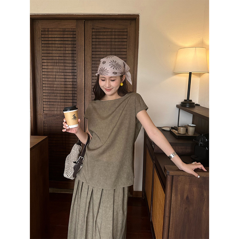 M Five 2026 Summer May 27Th New Collection Gradient Color Flared Neckline Backless Top Y6731