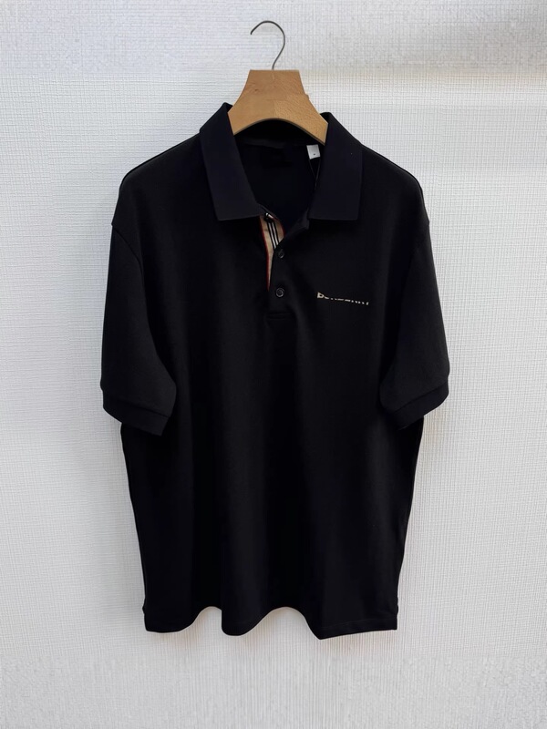 Distinguished Quality: 2026 Summer New Casual Fashion Solid Color Short-Sleeve Polo Shirt with Embroidered Letter Logo on the Chest