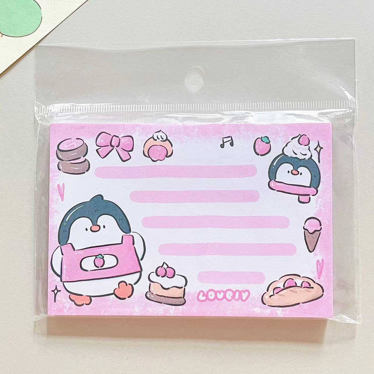 펭귄 노트 패드 * 작은 케이크