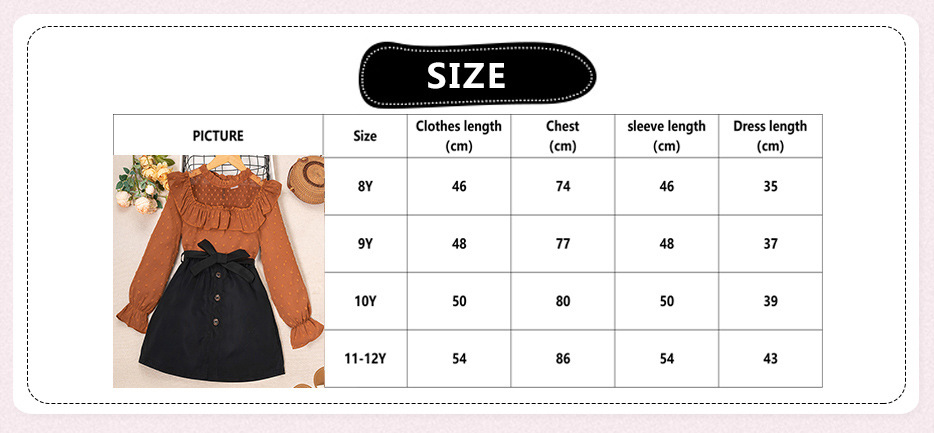 Mädchen Langarmshirt Und Rock Set Mit Süßem Polka-dot Muster_voghion.com
