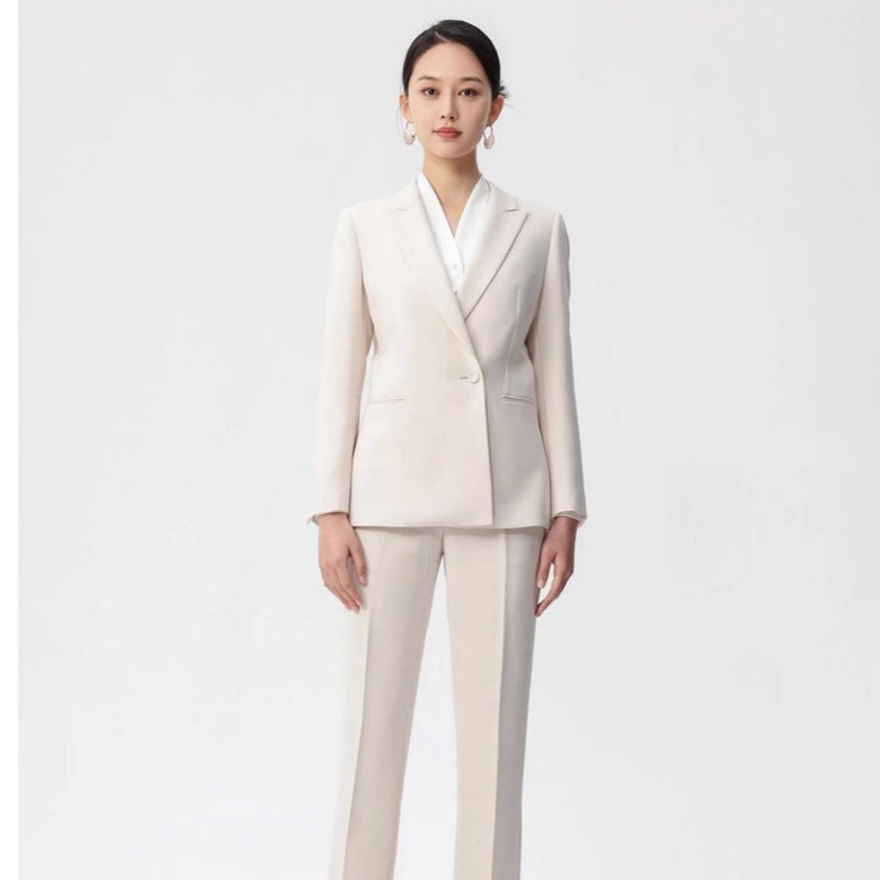 职业西装气质主持人春秋西服两件套职场医美高级感通勤女士套装