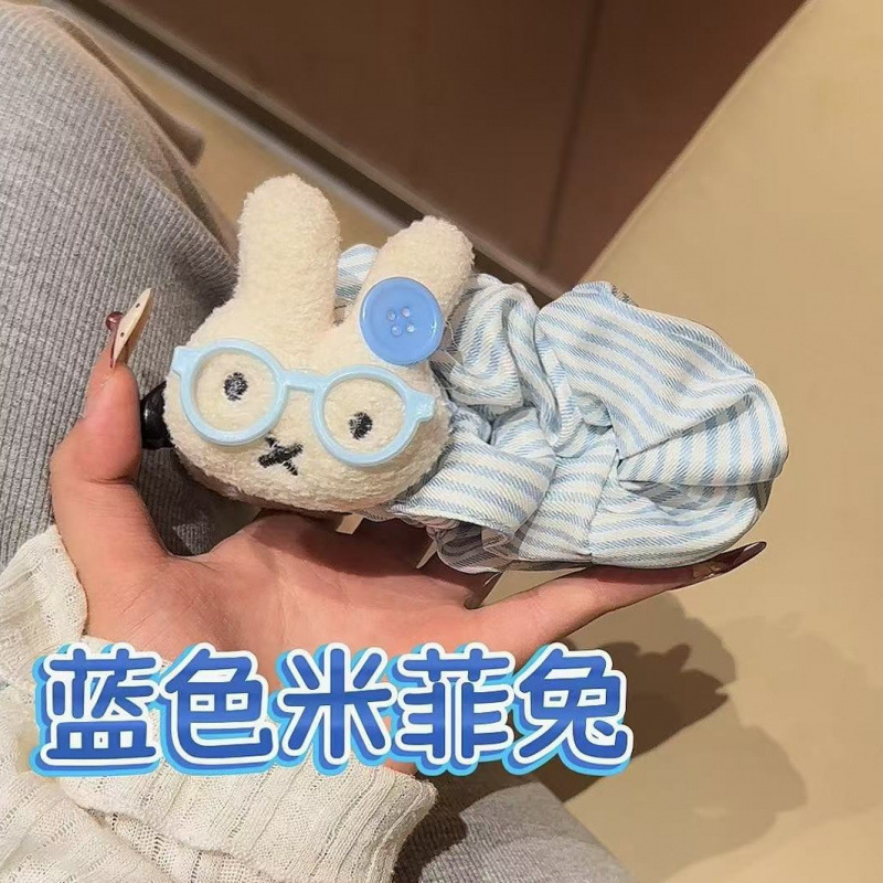 可爱波点大号米菲兔巨显发量香蕉夹后脑勺盘发百搭少女发饰甜妹|undefined