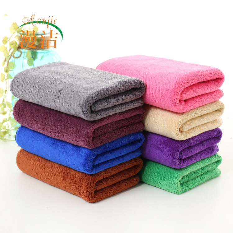 Microfiber multi-color 300g thickened brushed absorbent car towel car wash towel beauty hair drying towel wholesale