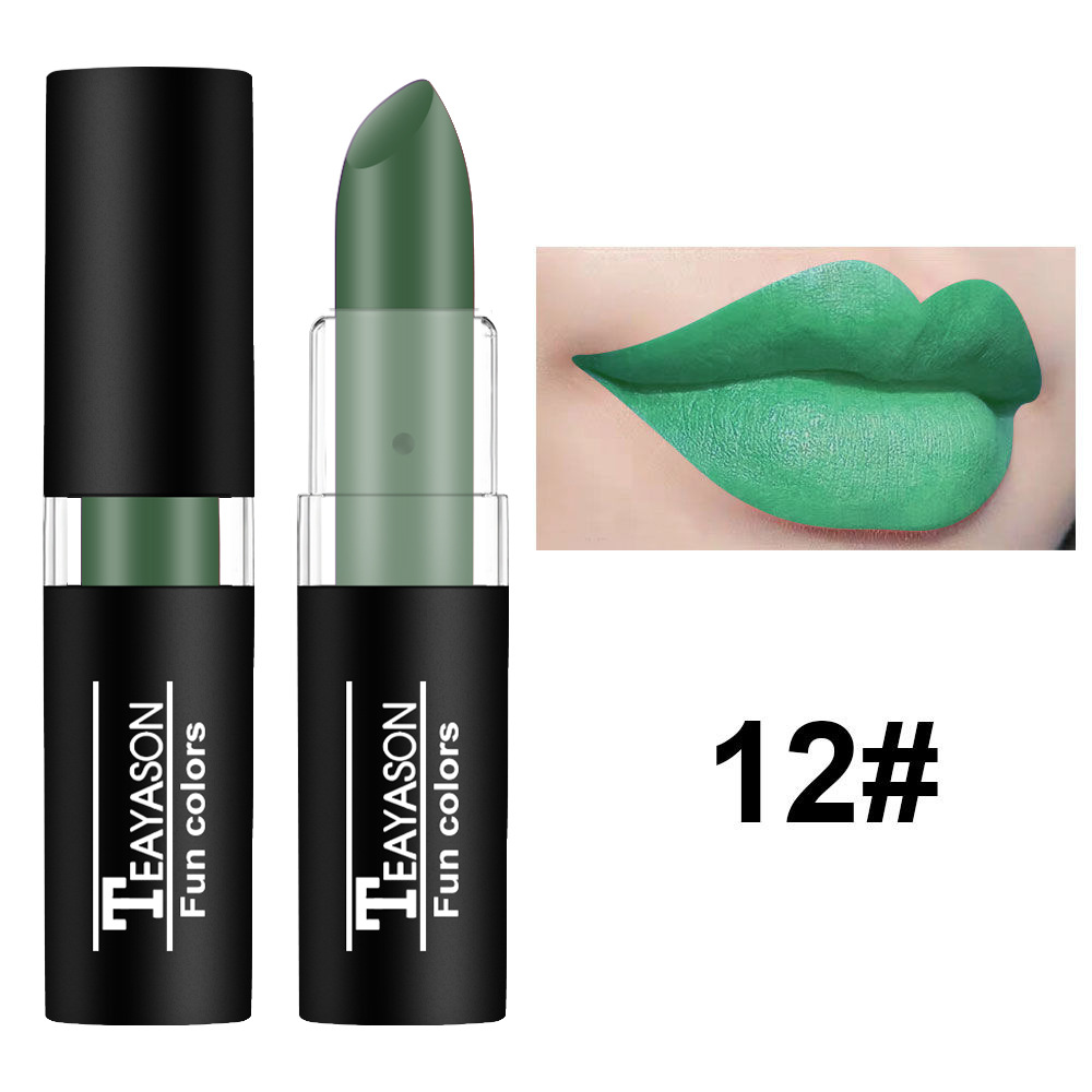 Retro Halloween Lipstick For Creative Makeup Dark Nude Olive Black_voghion.com