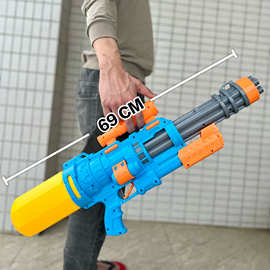 夏季超大号高压水枪玩具大容量抽拉式呲水枪户外沙滩戏水互动玩具