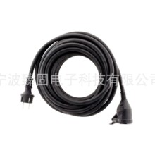 欧规插头Zenitech HO7RN-F 16A 3G2.5mm² 10米延长线 - 黑色