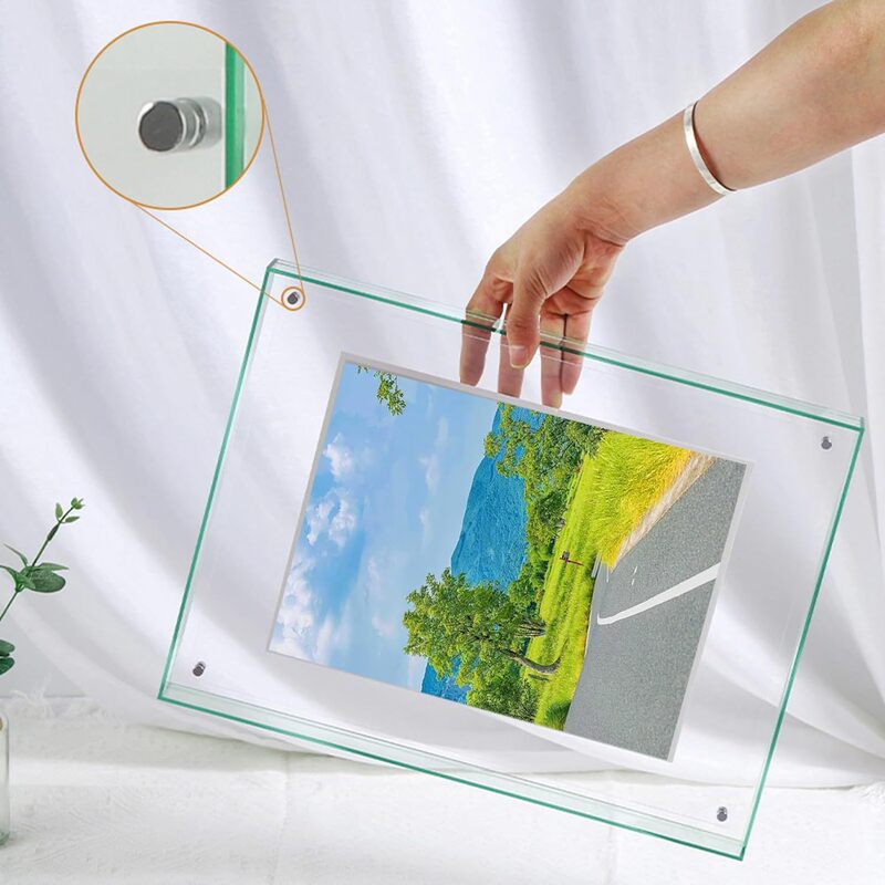 Acrylic Photo Frame diy Transparent Poster Photo Frame Painting Hall Bedroom Wall Guest ins Picture Frame Table Frame