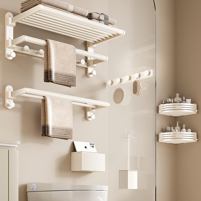 Cream elite minimalistic bath towel, set, storage system
