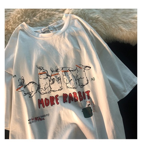 Summer unisex commuting letter pure cotton short-sleeved T-shirt top creative print 8218#