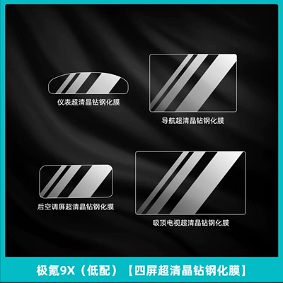 Tire Film, Center Pillar Door — Car interior film - ji-krypton-9x-low-configuration-four-screen-ultra-clear-crystal-diamond-tempered-film