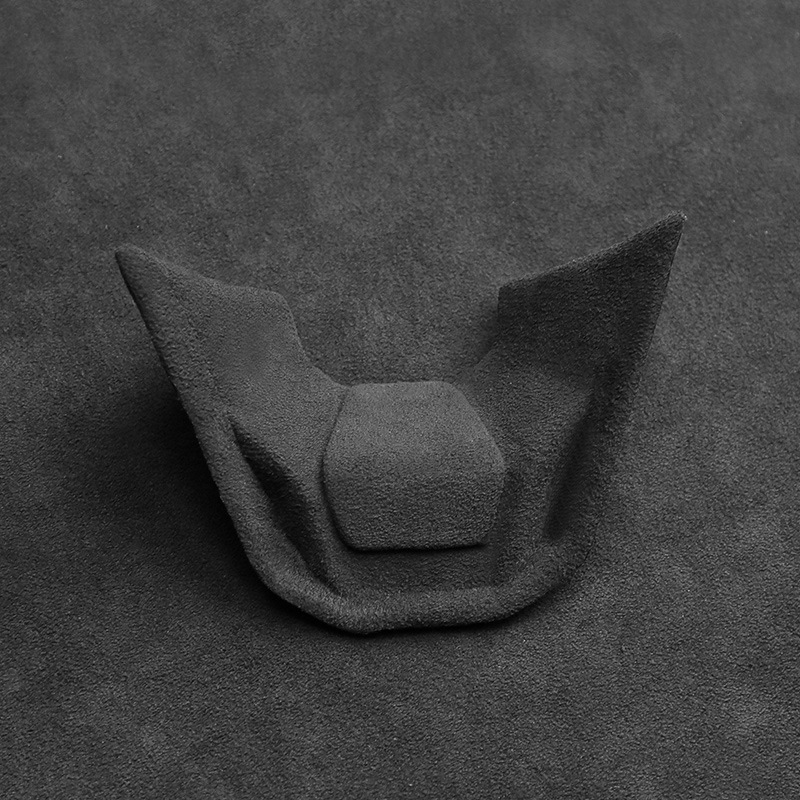 (2개) 폭스 바겐 시리즈 알칸타라 모피 스티어링 휠 수정 장식 패널 커버 스티커 자동차 액세서리에 적합