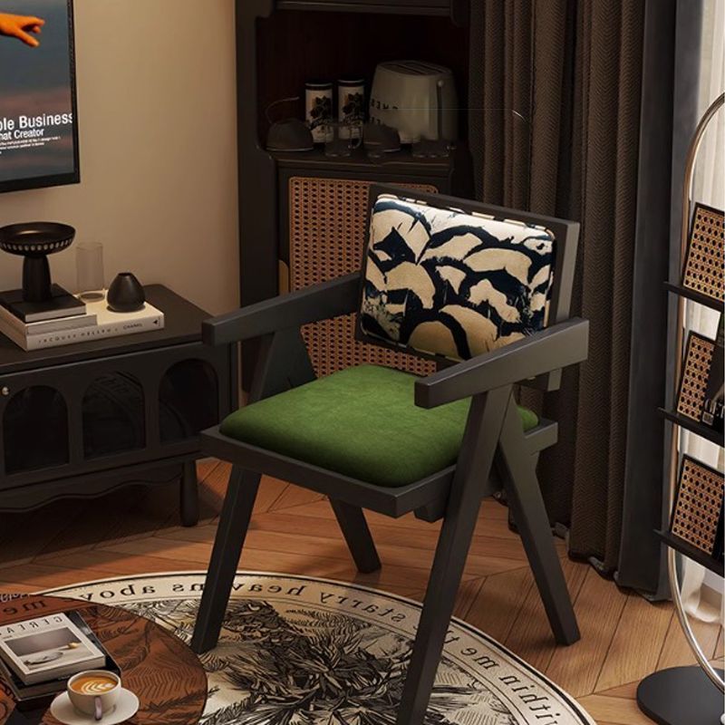 Chandigarh Rattan Dining Chair Home Solid Wood Nordic Wabi-Sabi Style Chair Mid-Century Style Designer B&B Dining Table and Chairs