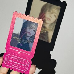 真珠光沢のある紙半透明リバースフィルムはがきしおりカスタム漫画プラスチック透明な光と影ポラロイドチケット