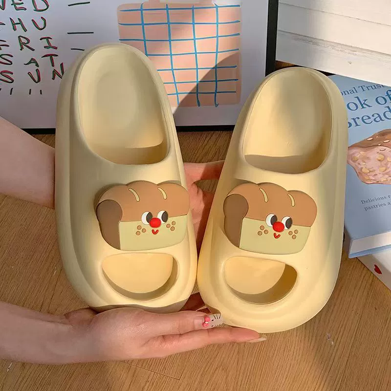 Мультяшные шлепанцы женские eva толстая подошва носить противоскользящие и не вонючие летние дома в ванной комнате