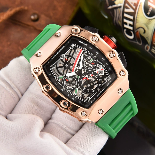 IP rose gold green belt