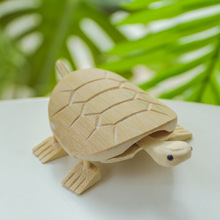 zakka家居小摆件木质小乌龟装饰品手工艺怀旧摆件桌面装饰