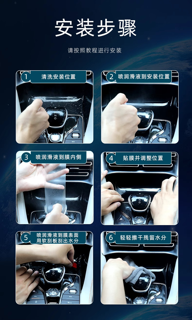 Suitable for 24 BMW 5 Series interior central control protective film 530LI navigation screen tempered film 525 car