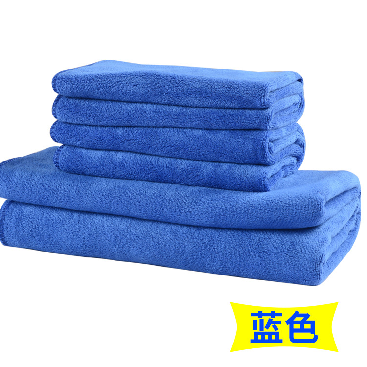 汽车用品美容干发巾理发店吸水毛巾 布不掉毛30*70厘米加厚擦车巾|ru