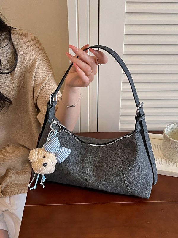 Bolso para mujeres 2026 nuevo nicho de moda bolso de color sólido sensación de alto nivel casual versátil mochila de hombro