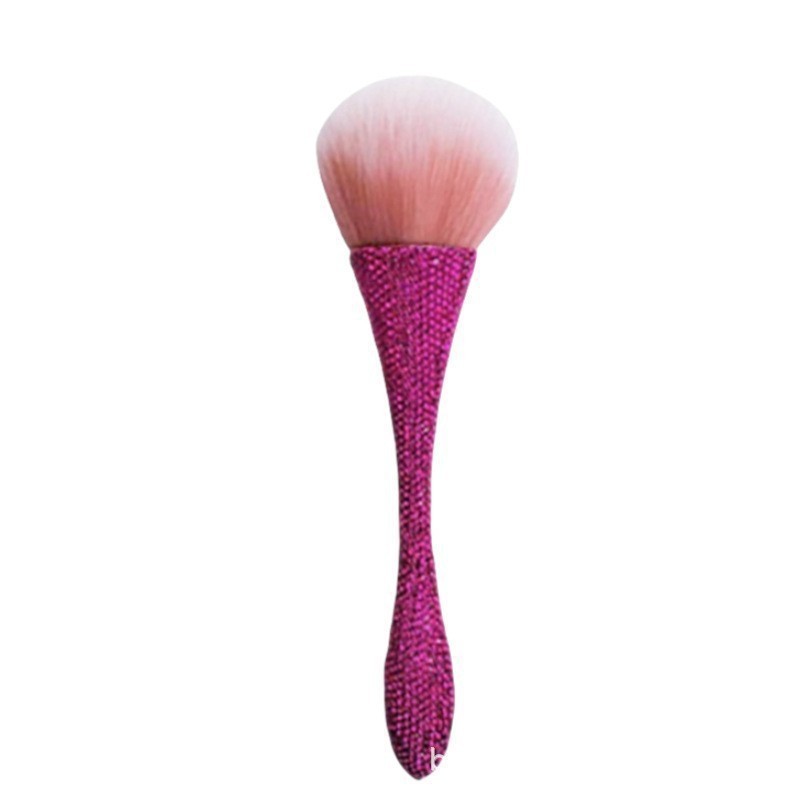 Brocha para Polvo de Manicura y Maquillaje de Nylon Suave para Limpieza de Uñas y Colorete