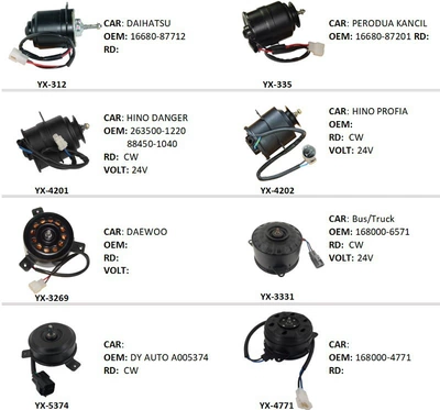 Applicable to Mitsubishi Soyutma sisteminin digər hissələri