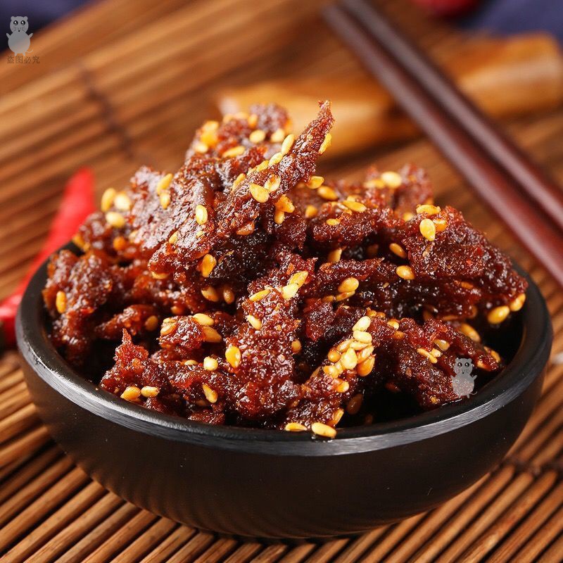 皓浩老媽素牛肉粒麻辣素肉零食小吃休閒食品網紅懷舊辣條兒時麵筋