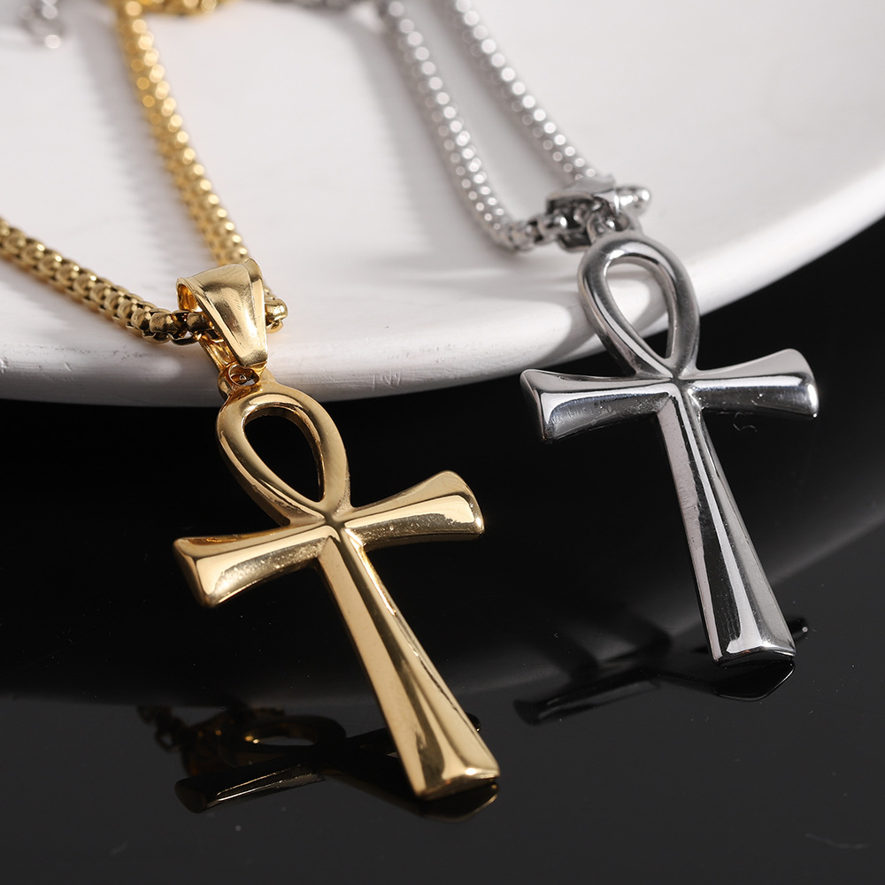 glossy fashionable universal necklace stainless steel