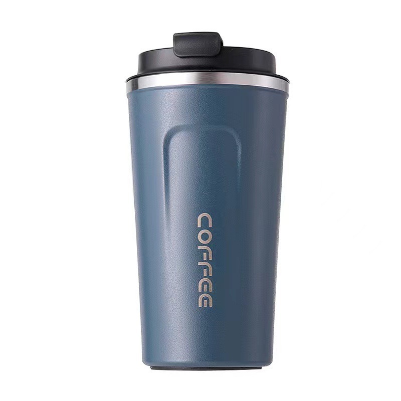 Taza de café de segunda generación de automóvil simple vacío doméstico 304 taza de aislamiento térmico de acero inoxidable portátil a prueba de fugas taza de mano gruesa