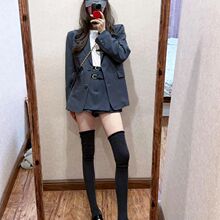 感超好看今年流行的漂亮小香风西装套装裙女装新款春秋季