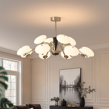 后现代轻奢2025新品简约网红超量分子吊灯客厅餐厅大气LED灯具