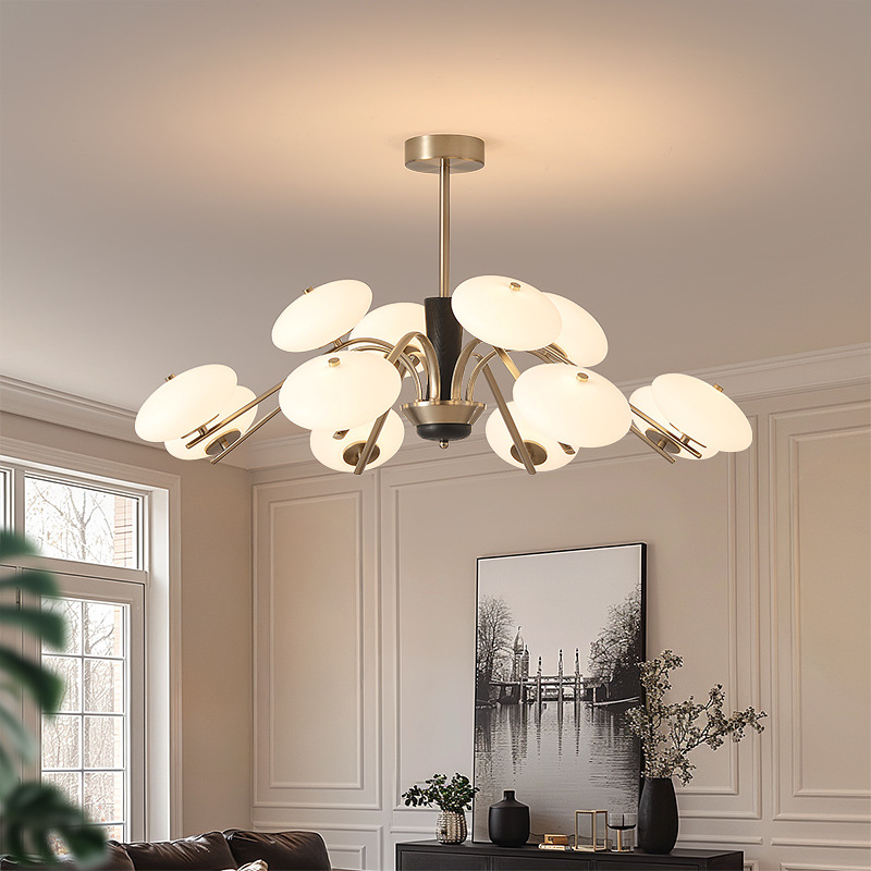 后现代轻奢2025新品简约网红超量分子吊灯客厅餐厅大气LED灯具