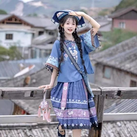 汉服禅茶服;汉服套装;马面裙
