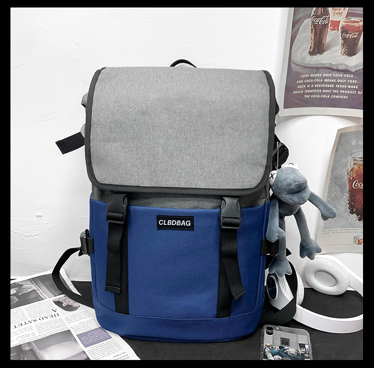 Backpack Korean Fashion Rucksack College Student School Bag Trend Travel Bag Computer Bag display picture 16