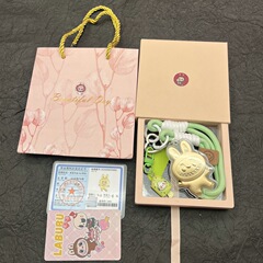 新しい 99920mg ラブブペンダントサスペンションボックスギフトバッグペンダント携帯電話ペンダント友人やガールフレンド用