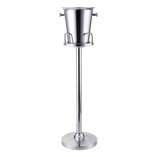European style champagne bucket rack stainless steel KTV bar ice bucket household even rack ice bucket with tripod luxury red wine bucket